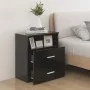 Mesita de noche negra 50x32x60 cm de vidaXL, Mesitas de noche - Ref: Foro24-803274, Precio: 50,29 €, Descuento: %