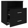 Black bedside table 50x32x60 cm by vidaXL, Nightstands - Ref: Foro24-803274, Price: 50,17 €, Discount: %