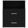 Black bedside table 50x32x60 cm by vidaXL, Nightstands - Ref: Foro24-803274, Price: 50,17 €, Discount: %