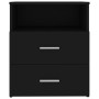 Mesita de noche negra 50x32x60 cm de vidaXL, Mesitas de noche - Ref: Foro24-803274, Precio: 54,34 €, Descuento: %