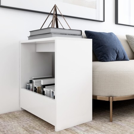 Weißer Beistelltisch aus Sperrholz, 50x26x50 cm von vidaXL, Seitentische - Ref: Foro24-806687, Preis: 28,68 €, Rabatt: %
