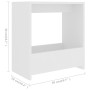 Weißer Beistelltisch aus Sperrholz, 50x26x50 cm von vidaXL, Seitentische - Ref: Foro24-806687, Preis: 28,68 €, Rabatt: %