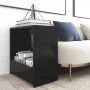 Black plywood side table 50x26x50 cm by vidaXL, Side tables - Ref: Foro24-806688, Price: 28,64 €, Discount: %