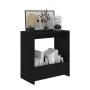 Black plywood side table 50x26x50 cm by vidaXL, Side tables - Ref: Foro24-806688, Price: 28,64 €, Discount: %