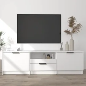 Weißer TV-Schrank aus Sperrholz, 140 x 35 x 40 cm von vidaXL, TV-Möbel - Ref: Foro24-811448, Preis: 85,50 €, Rabatt: %