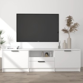 Weißer TV-Schrank aus Sperrholz, 140 x 35 x 40 cm von vidaXL, TV-Möbel - Ref: Foro24-811448, Preis: 88,45 €, Rabatt: %