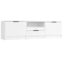 Weißer TV-Schrank aus Sperrholz, 140 x 35 x 40 cm von vidaXL, TV-Möbel - Ref: Foro24-811448, Preis: 85,50 €, Rabatt: %