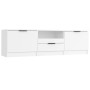 Weißer TV-Schrank aus Sperrholz, 140 x 35 x 40 cm von vidaXL, TV-Möbel - Ref: Foro24-811448, Preis: 88,45 €, Rabatt: %