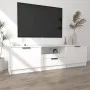 Weißer TV-Schrank aus Sperrholz, 140 x 35 x 40 cm von vidaXL, TV-Möbel - Ref: Foro24-811448, Preis: 85,50 €, Rabatt: %