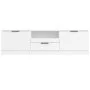 Weißer TV-Schrank aus Sperrholz, 140 x 35 x 40 cm von vidaXL, TV-Möbel - Ref: Foro24-811448, Preis: 85,50 €, Rabatt: %