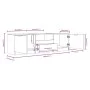 Weißer TV-Schrank aus Sperrholz, 140 x 35 x 40 cm von vidaXL, TV-Möbel - Ref: Foro24-811448, Preis: 85,50 €, Rabatt: %
