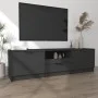 Mueble para TV madera contrachapada negro 140x35x40 cm de vidaXL, Muebles TV - Ref: Foro24-811449, Precio: 83,66 €, Descuento: %