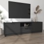Schwarzer TV-Schrank aus Sperrholz, 140 x 35 x 40 cm von vidaXL, TV-Möbel - Ref: Foro24-811449, Preis: 85,00 €, Rabatt: %