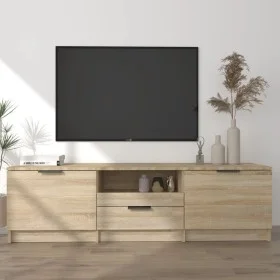 TV-Möbel Sperrholz Sonoma Eiche 140x35x40 cm von vidaXL, TV-Möbel - Ref: Foro24-811451, Preis: 88,12 €, Rabatt: %