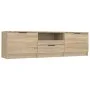 TV-Möbel Sperrholz Sonoma Eiche 140x35x40 cm von vidaXL, TV-Möbel - Ref: Foro24-811451, Preis: 88,00 €, Rabatt: %