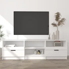 Weißer TV-Schrank aus Sperrholz, 150 x 33,5 x 45 cm von vidaXL, TV-Möbel - Ref: Foro24-811457, Preis: 97,32 €, Rabatt: %