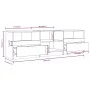 Weißer TV-Schrank aus Sperrholz, 150 x 33,5 x 45 cm von vidaXL, TV-Möbel - Ref: Foro24-811457, Preis: 97,32 €, Rabatt: %