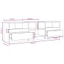 Weißer TV-Schrank aus Sperrholz, 150 x 33,5 x 45 cm von vidaXL, TV-Möbel - Ref: Foro24-811457, Preis: 98,45 €, Rabatt: %