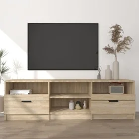 TV-Schrank aus Sonoma-Eichensperrholz, 150 x 33,5 x 45 cm von vidaXL, TV-Möbel - Ref: Foro24-811460, Preis: 93,05 €, Rabatt: %