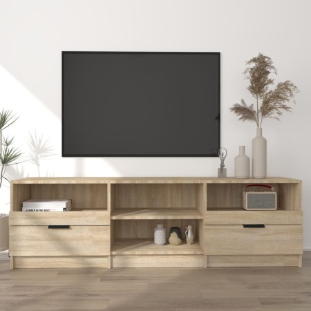TV-Schrank aus Sonoma-Eichensperrholz, 150 x 33,5 x 45 cm von vidaXL, TV-Möbel - Ref: Foro24-811460, Preis: 94,40 €, Rabatt: %
