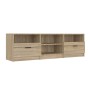 Mueble de TV madera contrachapada roble Sonoma 150x33,5x45 cm de vidaXL, Muebles TV - Ref: Foro24-811460, Precio: 94,21 €, De...