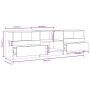 TV-Schrank aus Sonoma-Eichensperrholz, 150 x 33,5 x 45 cm von vidaXL, TV-Möbel - Ref: Foro24-811460, Preis: 94,40 €, Rabatt: %