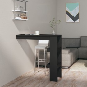 Schwarzer Bartisch aus Sperrholz, 102 x 45 x 103,5 cm von vidaXL, Küchen- und Esstische - Ref: Foro24-811782, Preis: 68,27 €,...