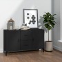 Black engineered wood sideboard 100x36x60 cm by vidaXL, Sideboards - Ref: Foro24-812520, Price: 91,43 €, Discount: %