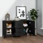 Aparador de madera de ingeniería negro 100x36x60 cm de vidaXL, Aparadores - Ref: Foro24-812520, Precio: 89,04 €, Descuento: %