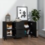 Black engineered wood sideboard 100x36x60 cm by vidaXL, Sideboards - Ref: Foro24-812520, Price: 91,43 €, Discount: %