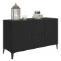 Aparador de madera de ingeniería negro 100x36x60 cm de vidaXL, Aparadores - Ref: Foro24-812520, Precio: 89,04 €, Descuento: %