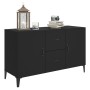 Black engineered wood sideboard 100x36x60 cm by vidaXL, Sideboards - Ref: Foro24-812520, Price: 91,43 €, Discount: %