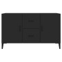 Black engineered wood sideboard 100x36x60 cm by vidaXL, Sideboards - Ref: Foro24-812520, Price: 91,43 €, Discount: %