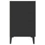 Black engineered wood sideboard 100x36x60 cm by vidaXL, Sideboards - Ref: Foro24-812520, Price: 91,43 €, Discount: %