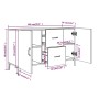 Sideboard aus schwarzem Holzwerkstoff 100x36x60 cm von vidaXL, Sideboards - Ref: Foro24-812520, Preis: 91,43 €, Rabatt: %