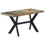 Recycled solid wood dining table 140x70x75 cm by vidaXL, Kitchen and dining tables - Ref: Foro24-247439, Price: 293,01 €, Dis...