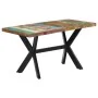 Recycled solid wood dining table 140x70x75 cm by vidaXL, Kitchen and dining tables - Ref: Foro24-247439, Price: 293,01 €, Dis...