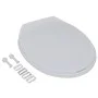 Toilet seats with soft close lids 2 units white plastic by vidaXL, Toilet and bidet seats - Ref: Foro24-275927, Price: 36,17 ...