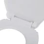 Toilet seats with soft close lids 2 units white plastic by vidaXL, Toilet and bidet seats - Ref: Foro24-275927, Price: 36,17 ...