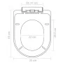Asientos inodoro con tapas cierre suave 2 uds plástico blanco de vidaXL, Asientos de inodoros y bidés - Ref: Foro24-275928, P...