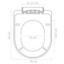 Asientos inodoro con tapas cierre suave 2 uds plástico blanco by vidaXL, Toilet and bidet seats - Ref: Foro24-275928, Price: ...