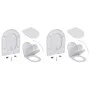 Toilet seats with lids soft close 2 pcs white plastic by vidaXL, Toilet and bidet seats - Ref: Foro24-275930, Price: 53,87 €,...