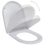 Toilet seats with lids soft close 2 pcs white plastic by vidaXL, Toilet and bidet seats - Ref: Foro24-275930, Price: 53,87 €,...