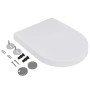 Toilet seats with lids soft close 2 pcs white plastic by vidaXL, Toilet and bidet seats - Ref: Foro24-275930, Price: 54,52 €,...