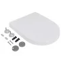 Toilet seats with lids soft close 2 pcs white plastic by vidaXL, Toilet and bidet seats - Ref: Foro24-275930, Price: 53,87 €,...