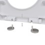 Toilet seats with lids soft close 2 pcs white plastic by vidaXL, Toilet and bidet seats - Ref: Foro24-275930, Price: 54,52 €,...