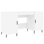 Schreibtisch aus weißem Holzwerkstoff 140x50x75 cm von vidaXL, Schreibtische - Ref: Foro24-829564, Preis: 124,15 €, Rabatt: %