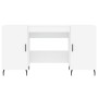 Engineered wood white desk 140x50x75 cm by vidaXL, Desks - Ref: Foro24-829564, Price: 124,15 €, Discount: %