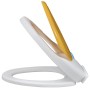 Soft-Close-WC-Sitze 2 Stk. weißer und gelber Kunststoff von vidaXL, Toiletten- und Bidetsitze - Ref: Foro24-275931, Preis: 74...
