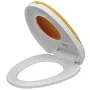 Asientos inodoro cierre suave 2 uds plástico blanco y amarillo de vidaXL, Asientos de inodoros y bidés - Ref: Foro24-275931, ...